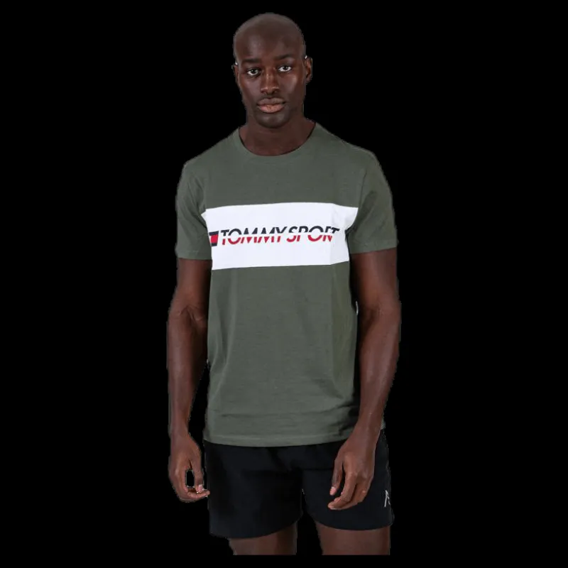 Discount Tommy Hilfiger Sport T-Shirt Logo Driver Patterned Mönstrad