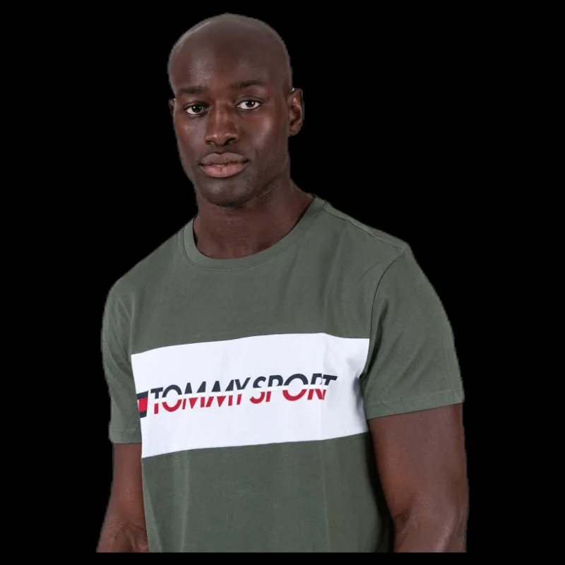 Discount Tommy Hilfiger Sport T-Shirt Logo Driver Patterned Mönstrad