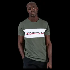 Discount Tommy Hilfiger Sport T-Shirt Logo Driver Patterned Mönstrad