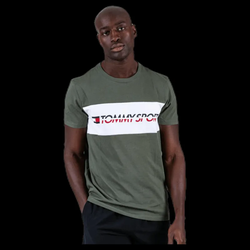Discount Tommy Hilfiger Sport T-Shirt Logo Driver Patterned Mönstrad
