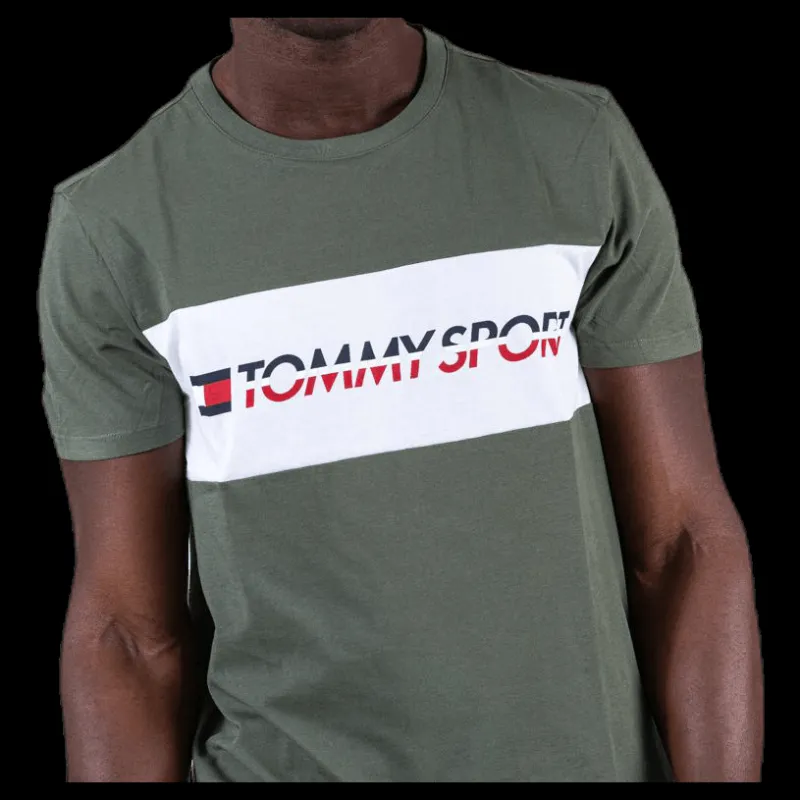 Discount Tommy Hilfiger Sport T-Shirt Logo Driver Patterned Mönstrad