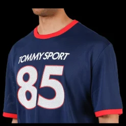 Tommy Hilfiger Sport T-Shirt Oversized '85' Blue Blå Discount