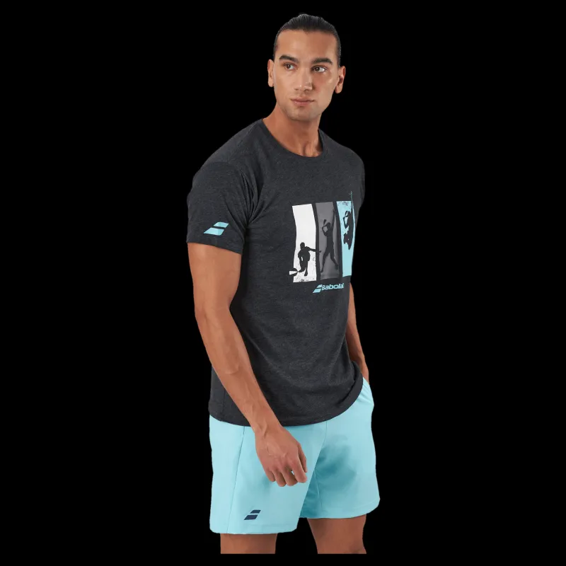 Discount Babolat T-shirt Padel Cotton Black Svart
