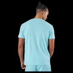 Sale Babolat T-shirt Padel Cotton Turquoise Blå