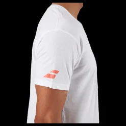 Babolat T-shirt Padel Cotton White Vit Hot