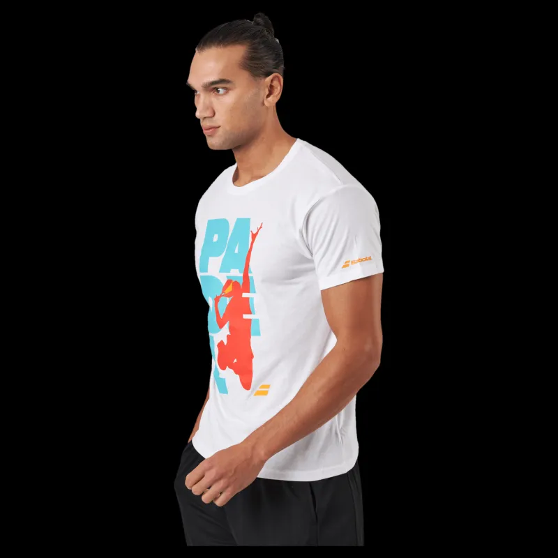 Hot Babolat T-shirt Padel Cotton White Vit