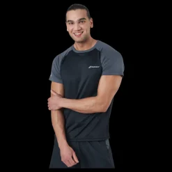 New Babolat T-shirt Play Crew Neck Black Svart