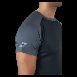 New Babolat T-shirt Play Crew Neck Black Svart