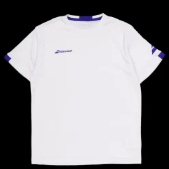 New Babolat T-shirt Play Crew Neck White Vit