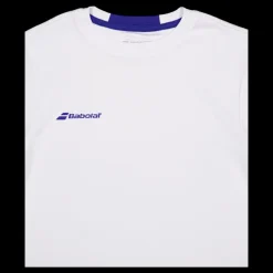 Babolat T-shirt Play Crew Neck White Vit New