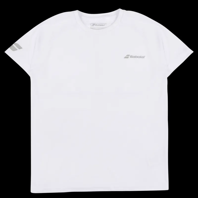 Babolat T-shirt Play Crew White Vit Sale