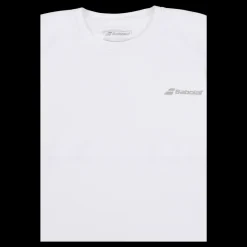 Babolat T-shirt Play Crew White Vit Sale
