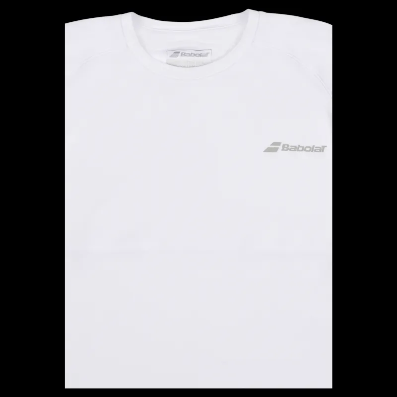 Babolat T-shirt Play Crew White Vit Sale
