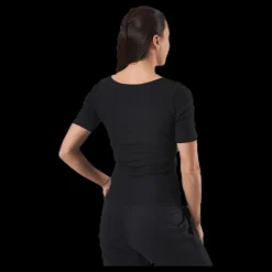 Bread & Boxers T-shirt Ribbed Black Svart