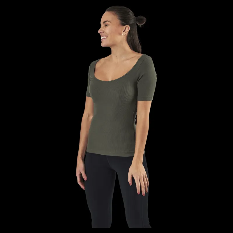 Bread & Boxers T-shirt Ribbed Green Grön