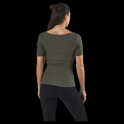 Bread & Boxers T-shirt Ribbed Green Grön