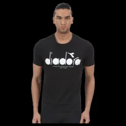New Diadora T-Shirt SS BL White/Black Vit och Svart