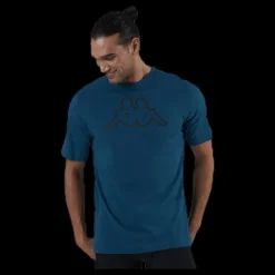 Kappa T-Shirt S/S, Cromen Blue Blå Best