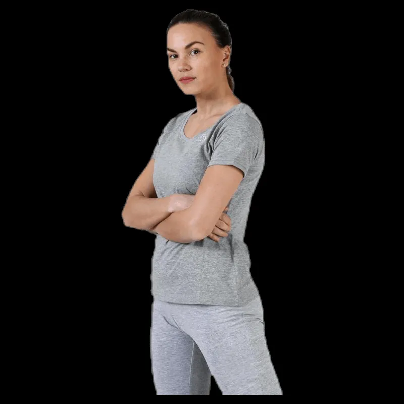 Hot Kappa T-Shirt S/S, Logo Momba Grey Grå