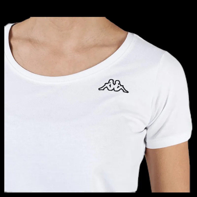 Hot Kappa T-Shirt S/S, Logo Momba White Vit