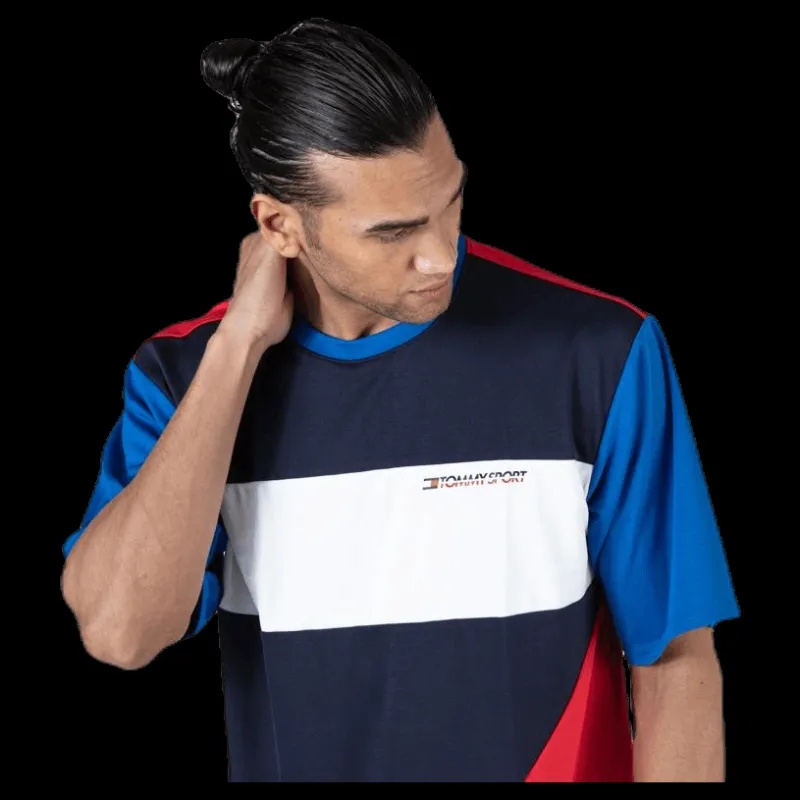 Tommy Hilfiger Sport T-Shirt Statement Blue Blå