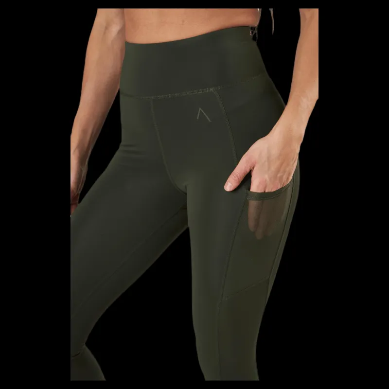 Outlet BLACC Tuned 7/8 Tights Green Grön