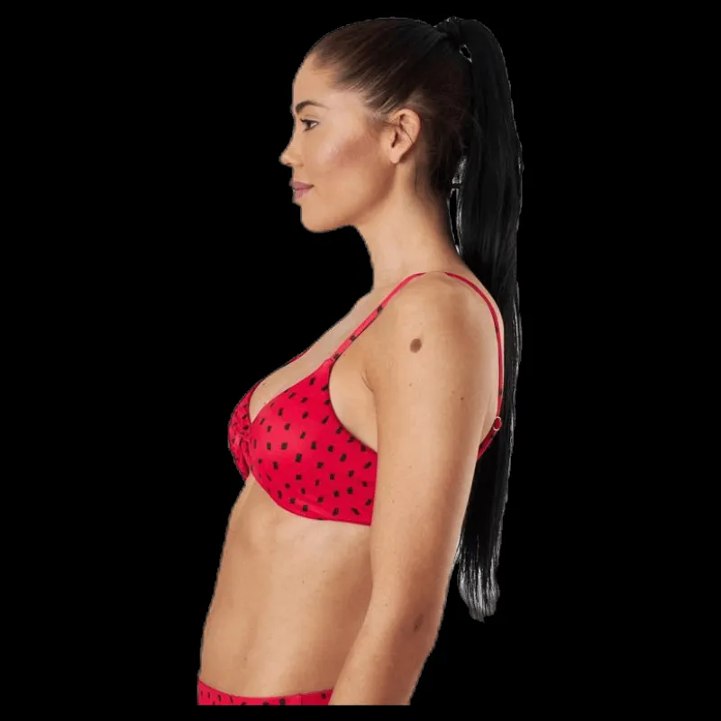 Billabong Turn It Up Bralette Red Röd New