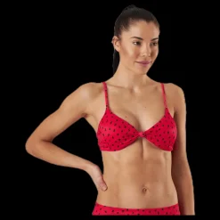 Billabong Turn It Up Bralette Red Röd New