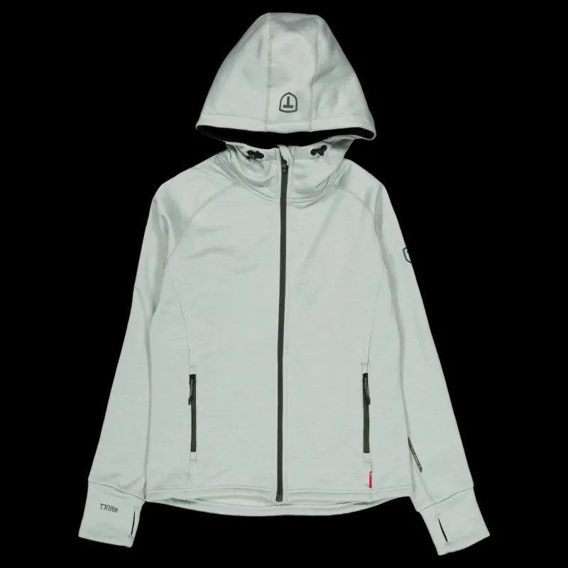 Tenson Txlite Hoodie Zip W Eucalyptus Grå New