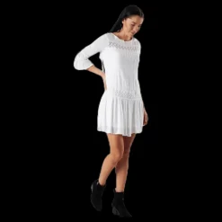 Only Tyra 3/4 Flare Short Dress Wvn White Vit Sale