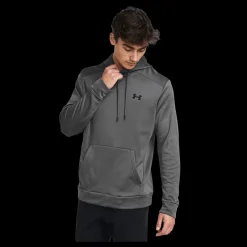 Under Armour Ua Armour Fleece Hoodie Castlerock Grå Best