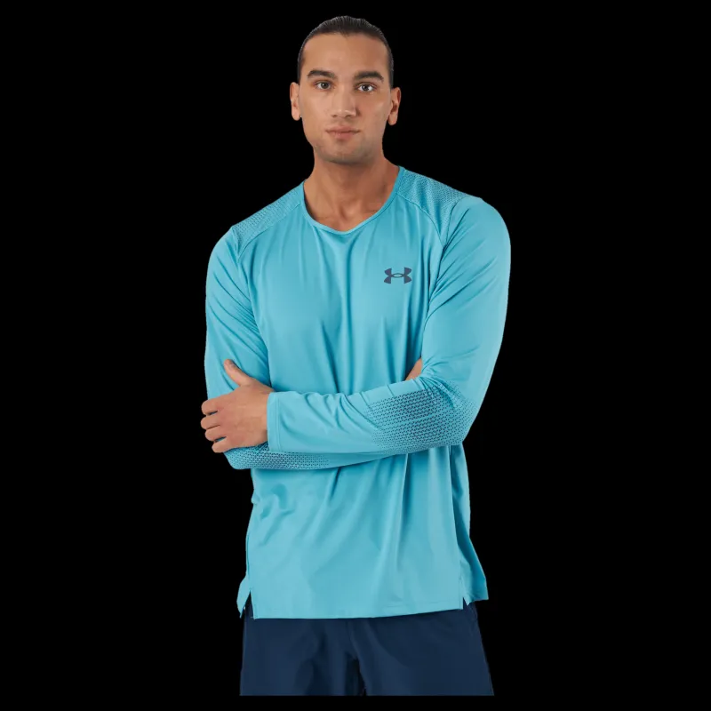 Sale Under Armour Ua Armourprint Ls Glacier Blue Turkos
