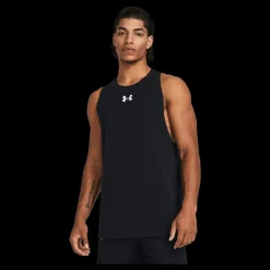 Under Armour Ua Baseline Cotton Tank Black Svart Best
