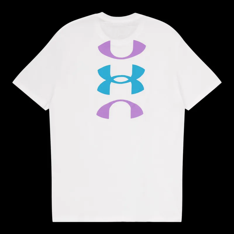 Outlet Under Armour Ua Bball Logo Court Ss Grey Vit