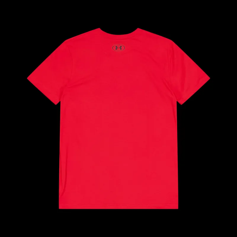 Under Armour Ua Bball Outside Ss Dark Maroon Röd Sale