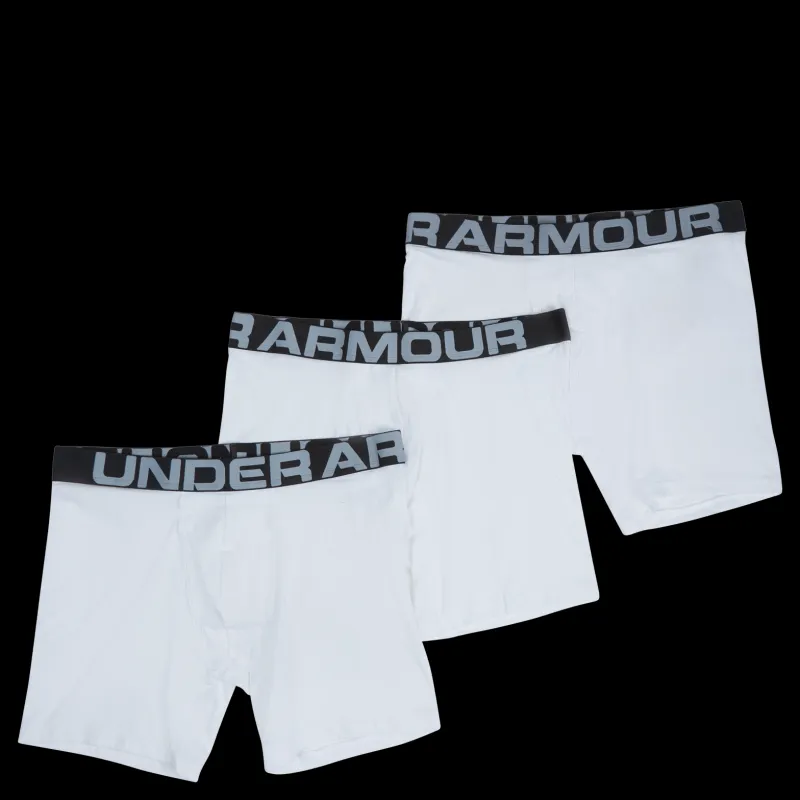 Under Armour UA Charged Cotton 6in 3 Pack Vit Discount