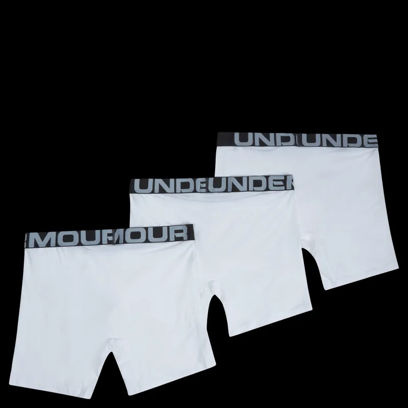 Under Armour UA Charged Cotton 6in 3 Pack Vit Discount