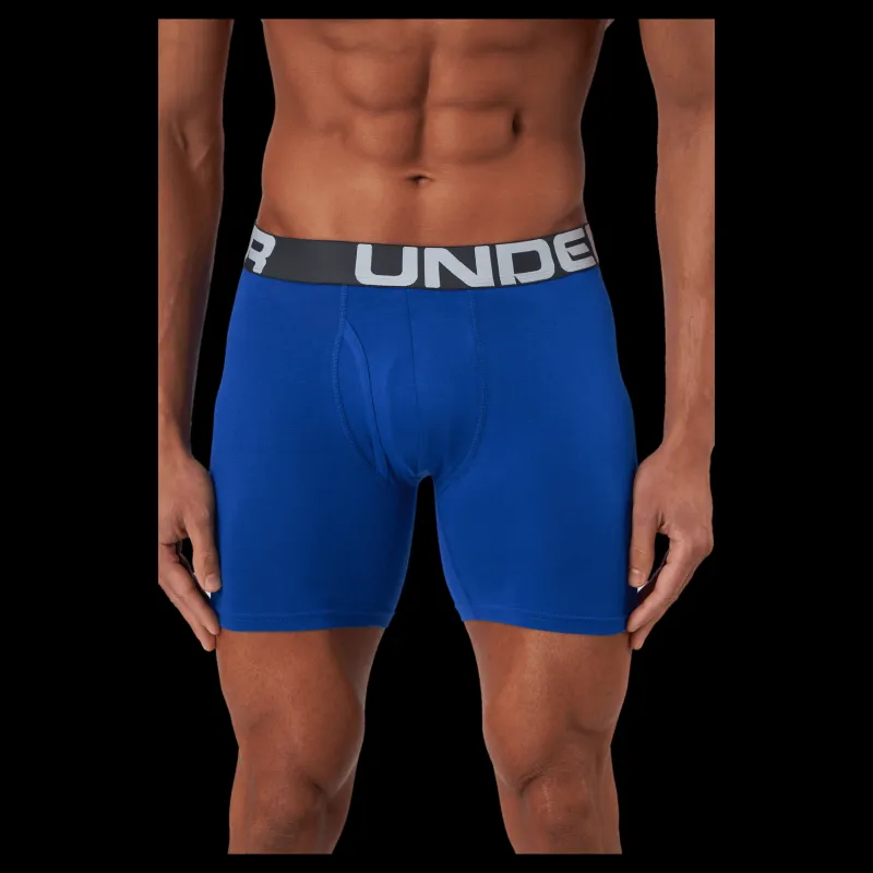 Under Armour Ua Charged Cotton 6in 3 Pack Royal Blå Discount
