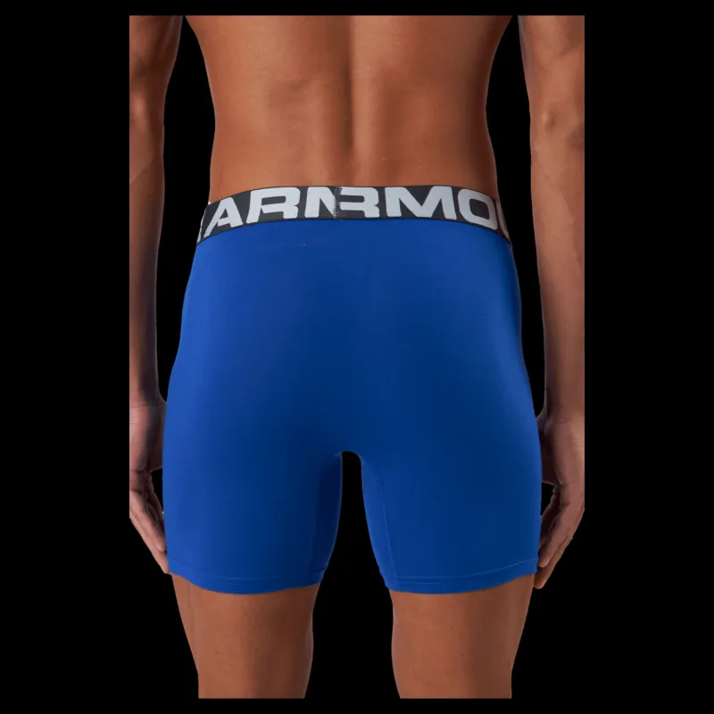 Under Armour Ua Charged Cotton 6in 3 Pack Royal Blå Discount