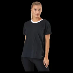Under Armour UA Charged Cotton SS Black Svart Sale