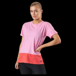 Hot Under Armour UA Charged Cotton SS Pink Rosa