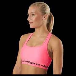 Clearance Under Armour Ua Crossback Mid Bra Cerise Rosa