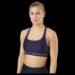 Under Armour Ua Crossback Mid Bra Purple Switch / Purple Switch Svart Best