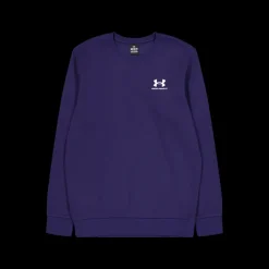 Under Armour Ua Essential Fleece Crew Midnight Navy Blå Sale