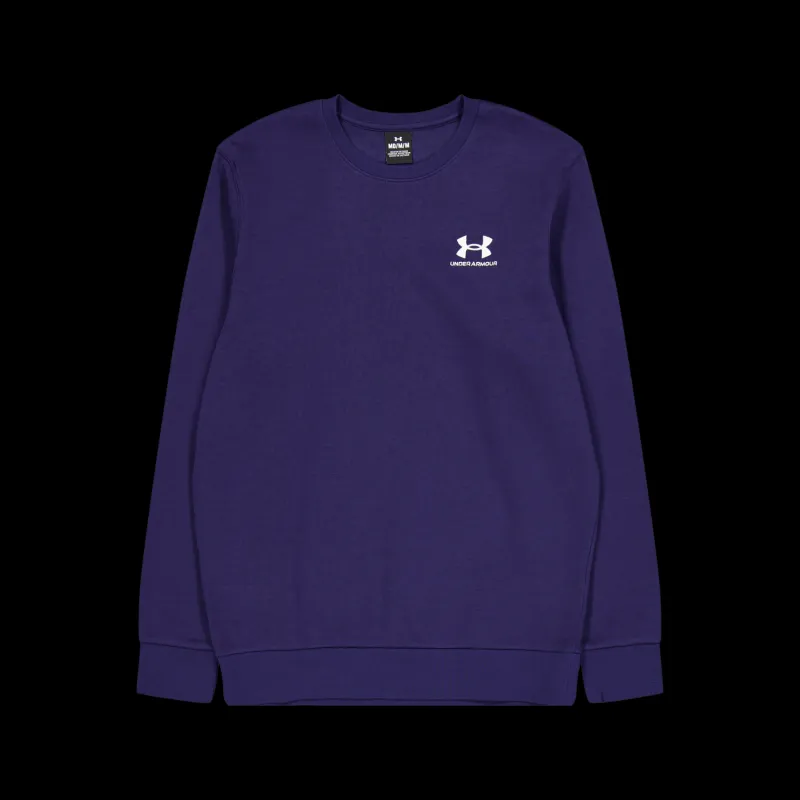 Under Armour Ua Essential Fleece Crew Midnight Navy Blå Sale