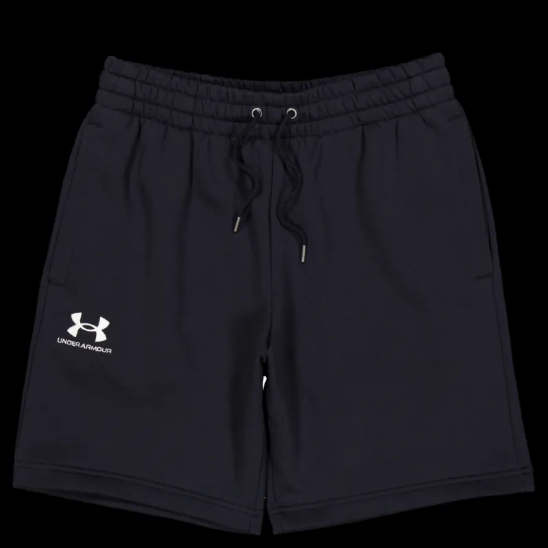 Discount Under Armour Ua Essential Fleece Shorts Black Svart