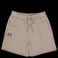 New Under Armour Ua Essl Flc Relax Bf Short Brown Beige