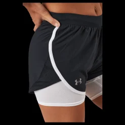 New Under Armour Ua Fly By Elite 2-in-1 Short Black Svart