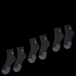 Clearance Under Armour UA Heatgear Quarter 3pk Svart