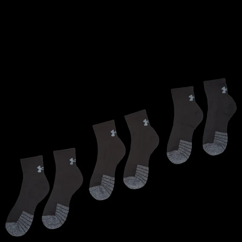 Clearance Under Armour UA Heatgear Quarter 3pk Svart